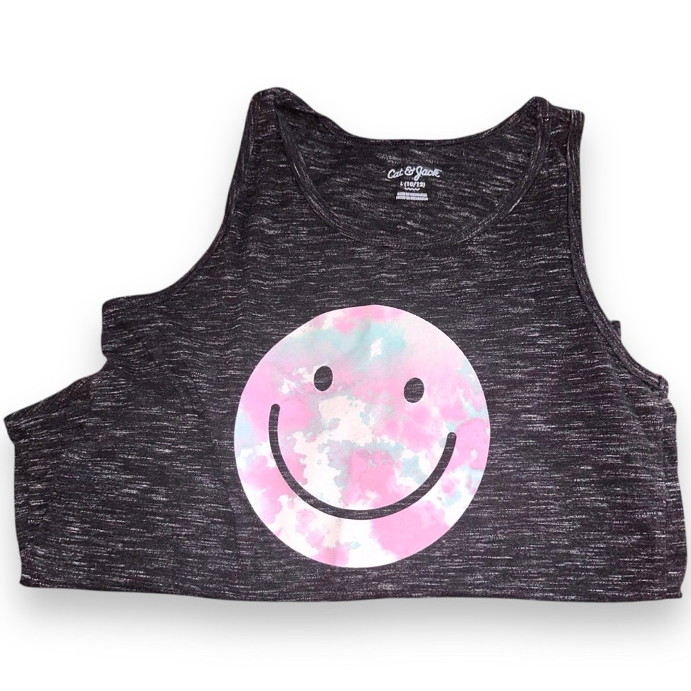 Cat & Jack Smiley Face Tank Top